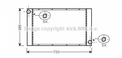 AVA QUALITY COOLING bw2357 -  Радиатор, охлаждение двигателя